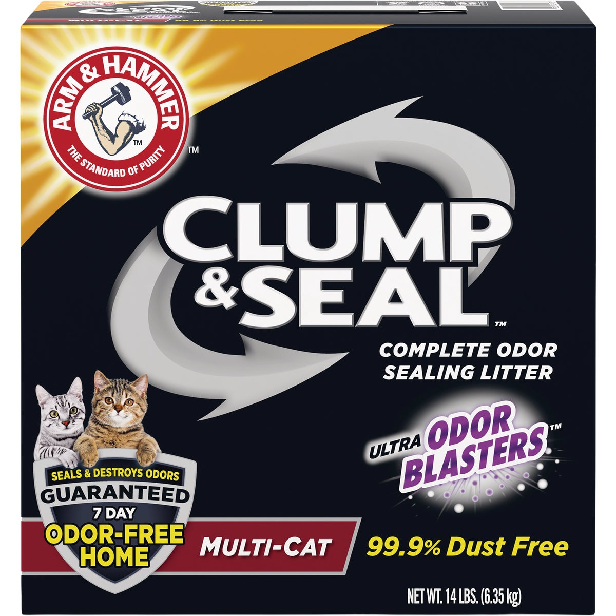 Arm & Hammer Clump & Seal with Odor Blasters 14 Lb. Multi-Cat Sealing Litter