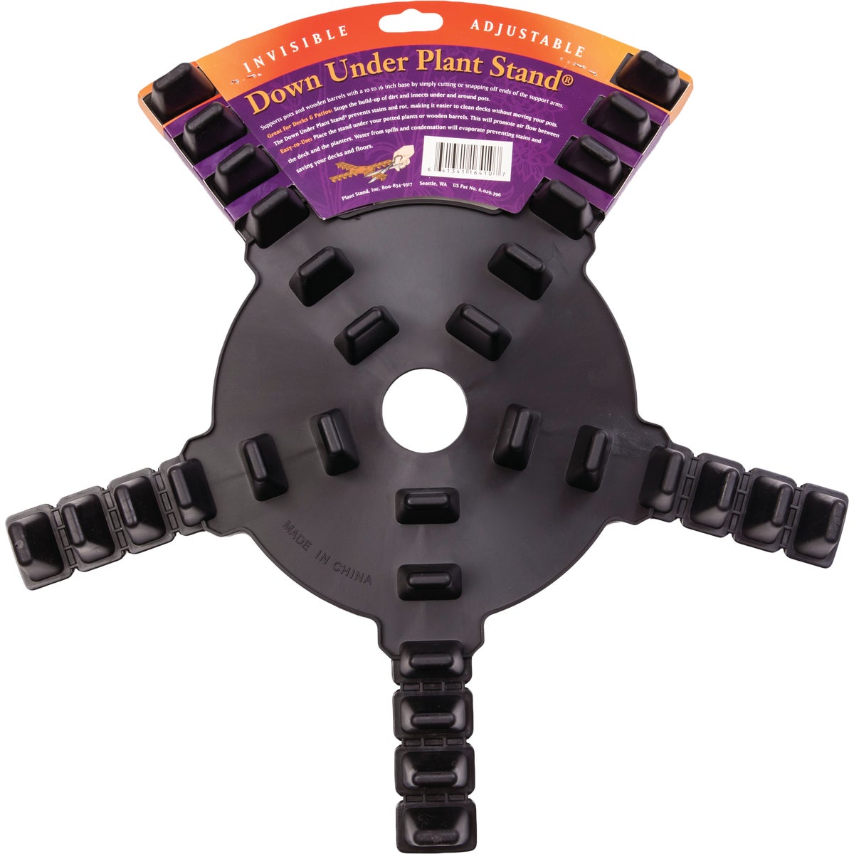 Bosmere Down Under 16 In. Black Adjustable Plant Stand Image 3