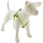Lupine 3/4 In. x 15 to 21 In. Reflective Green-Diamond Step-In Dog Harness Image 1