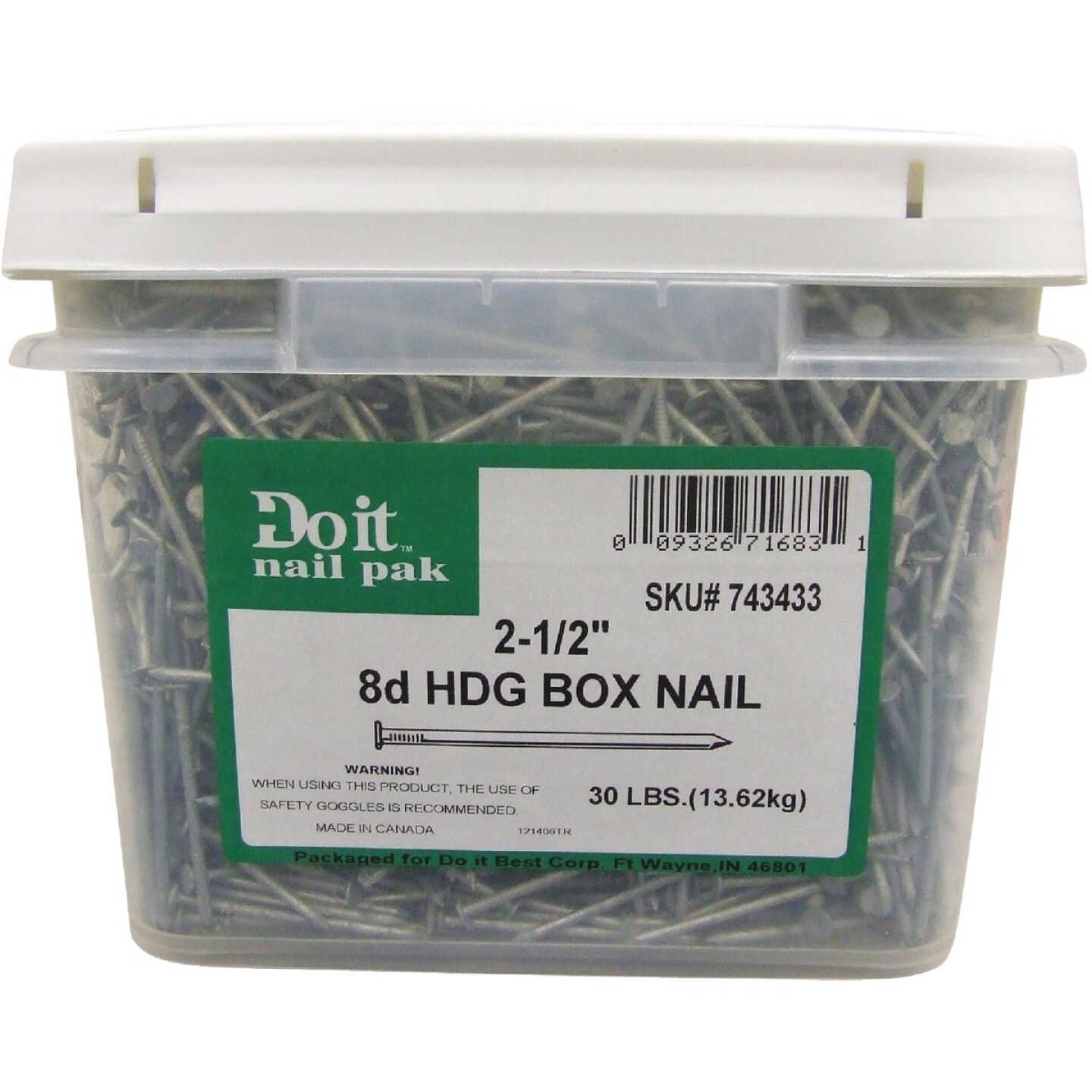 Grip-Rite 2-1/2 In. x 11.5 ga x 8d Hot Galvanized Box Nails (4350-Count, 30 Lb.) Image 2