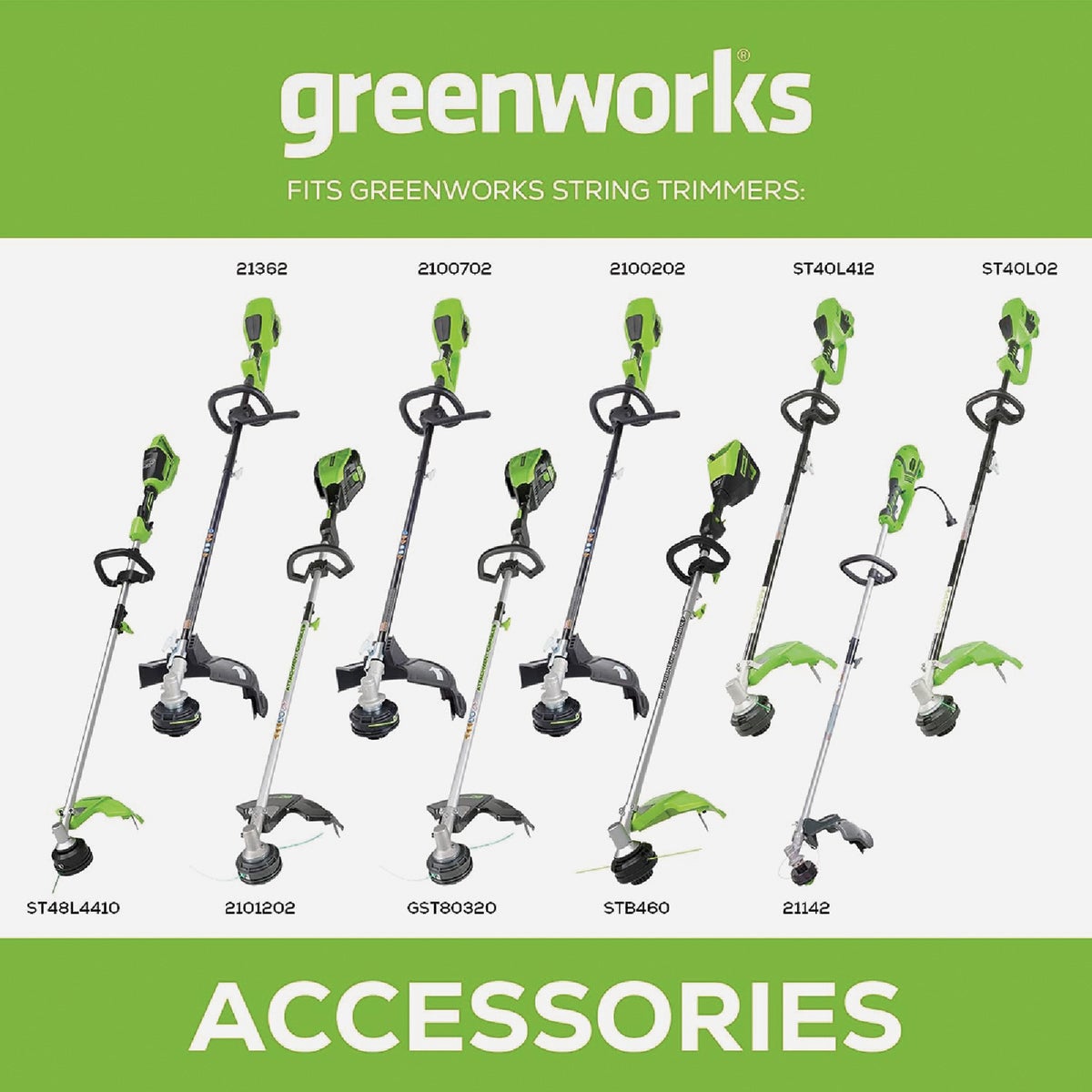 Greenworks 8" Straight Shaft Edger Head Attachment Image 5