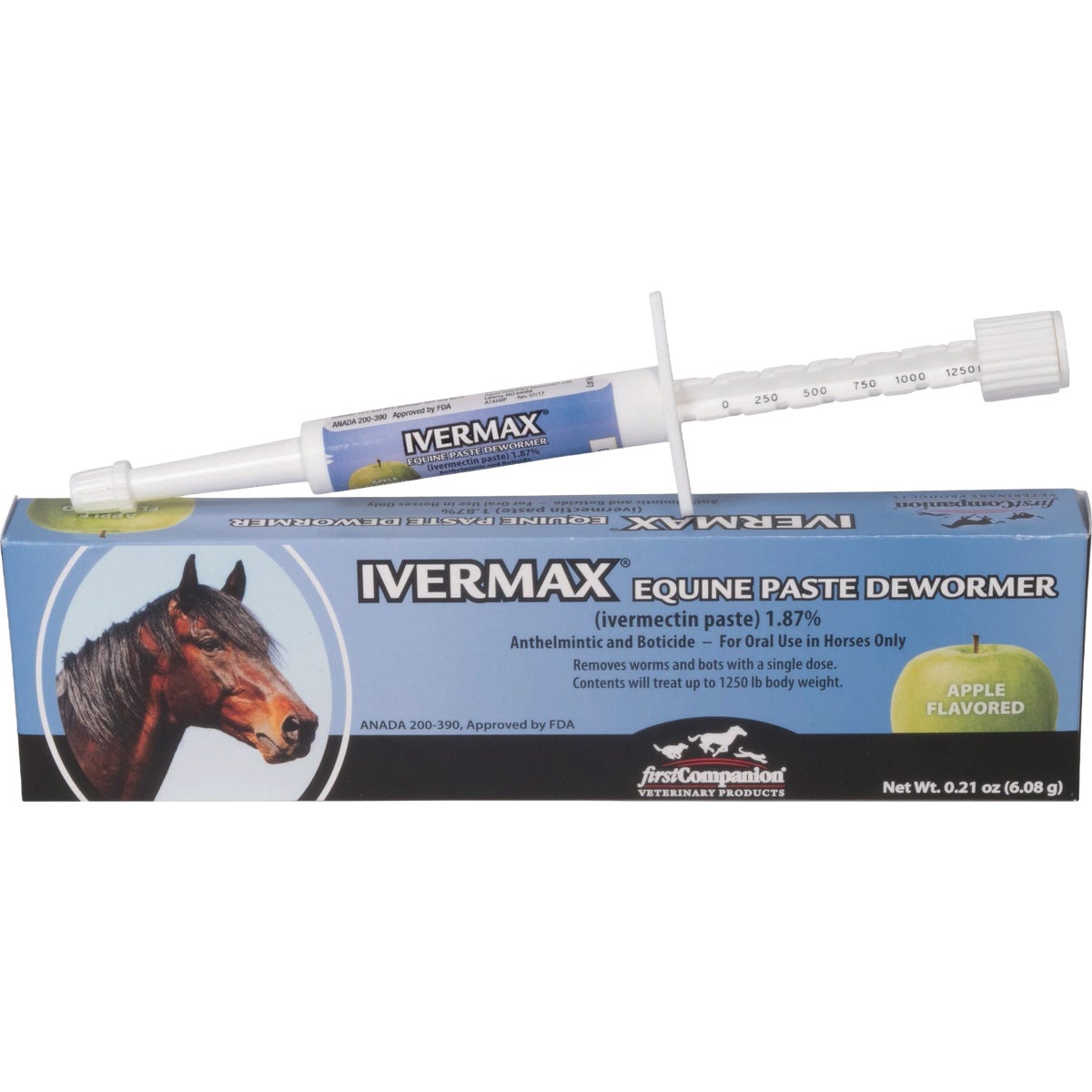 First Companion Ivermax Paste 1.87% Equine Dewormer Image 1