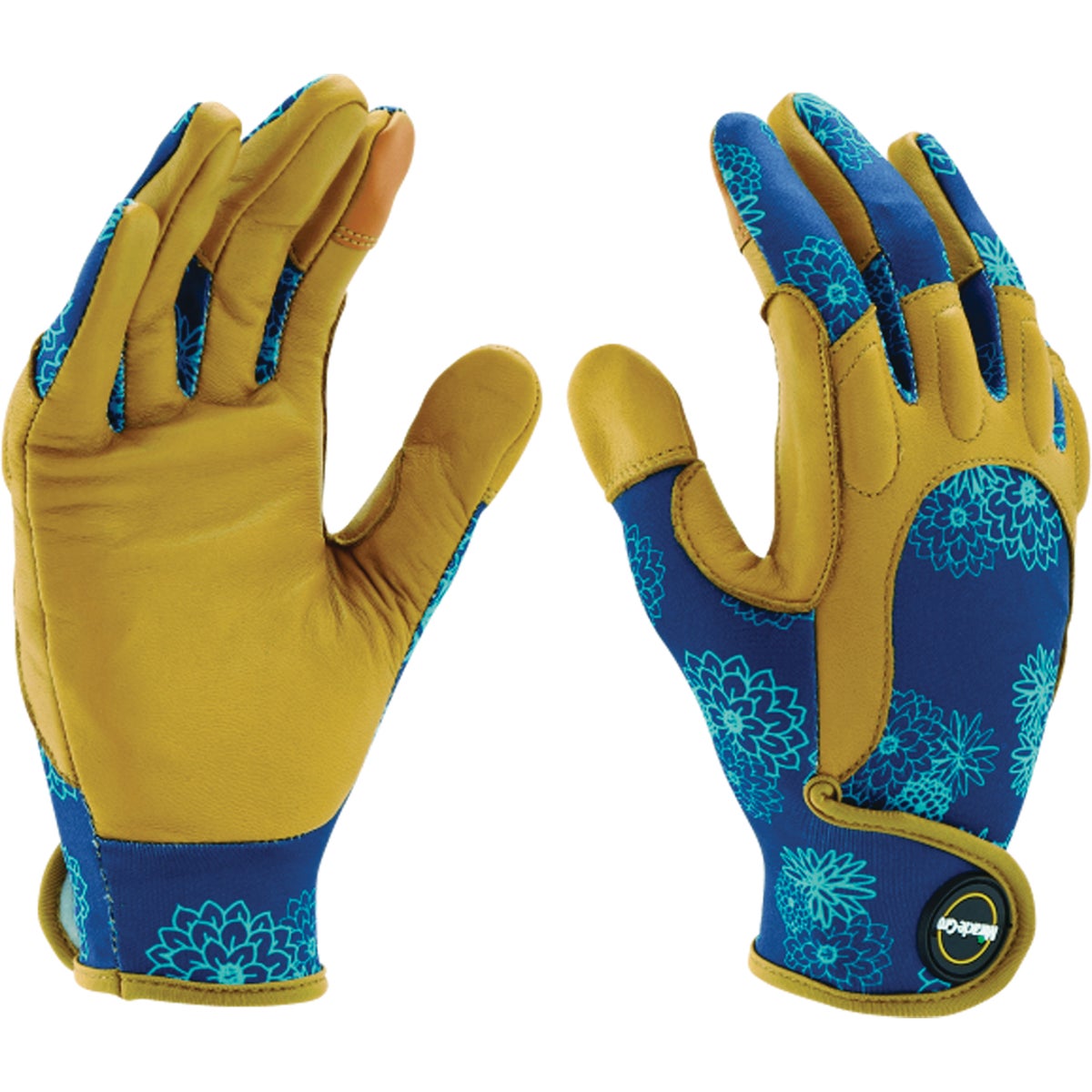 Miracle-Gro Women's Leather Durable Comfort Landscaping Gloves, Medium/Large Image 1