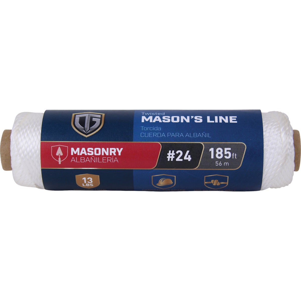 TruGuard #24 x 185 Ft. White Twisted Polypropylene Mason's Line