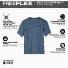 Milwaukee FREEFLEX Men's Large Blue Hybrid Short Sleeve Work Shirt Image 2