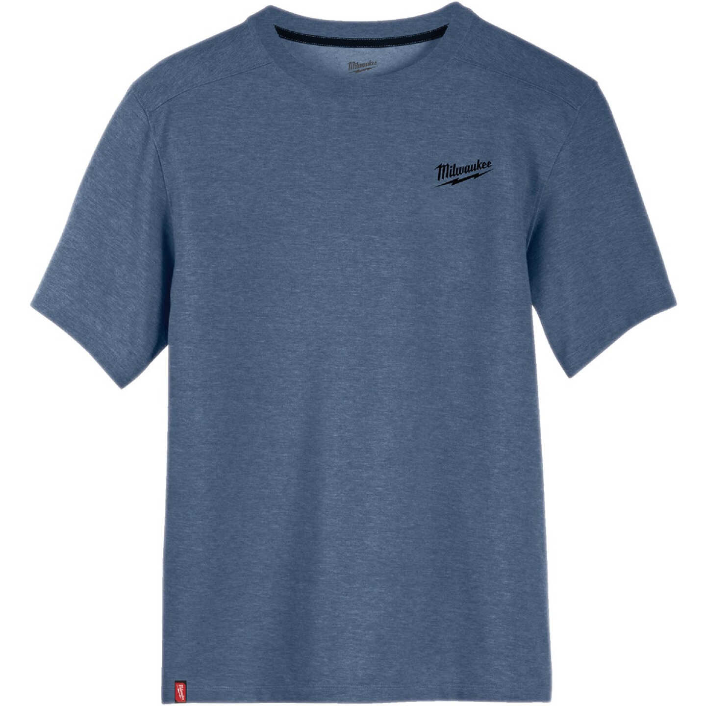 Milwaukee FREEFLEX Men's Large Blue Hybrid Short Sleeve Work Shirt Image 7