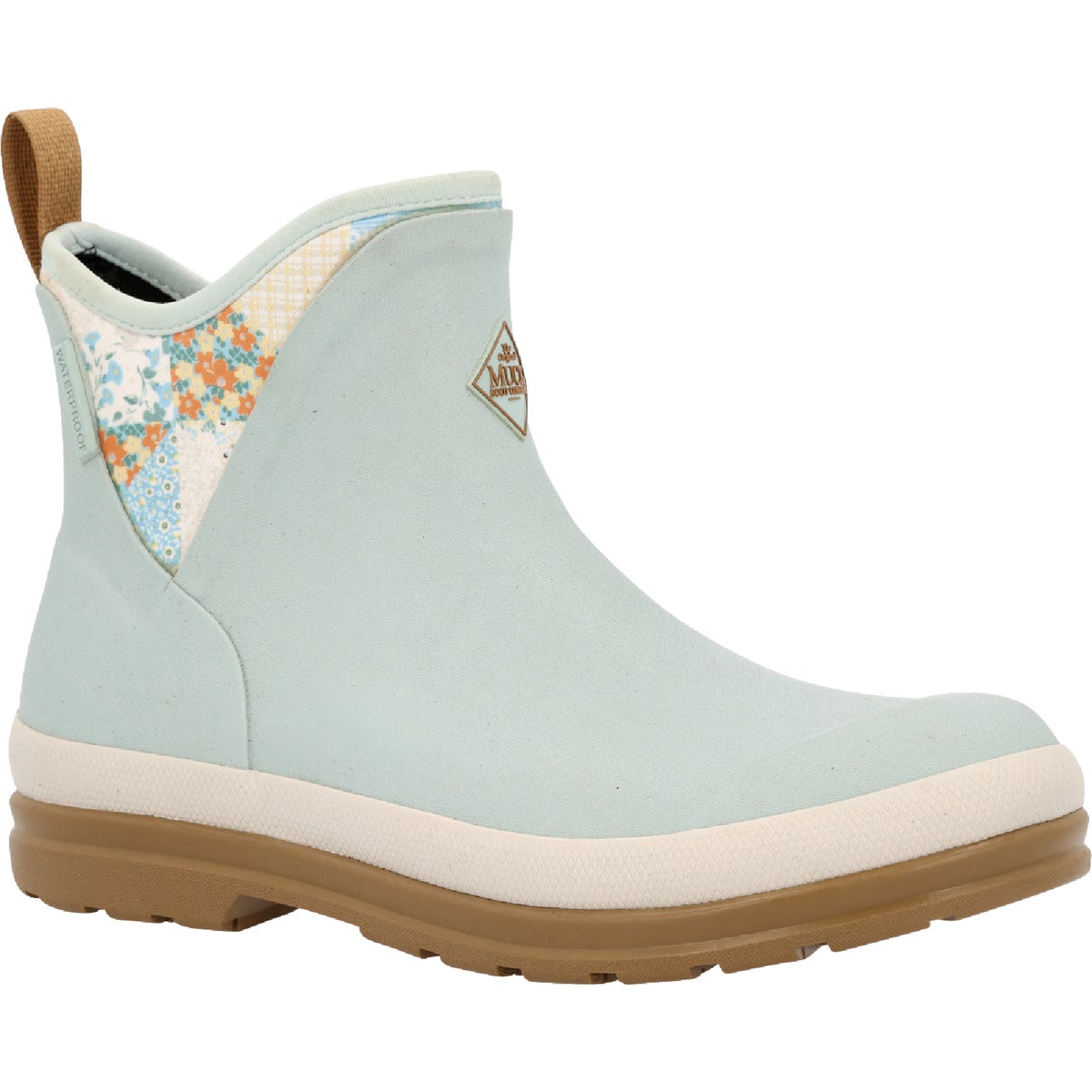 The Muck Boot Company Women's Blue Quilted Floral Original Ankle Boot, Size 9