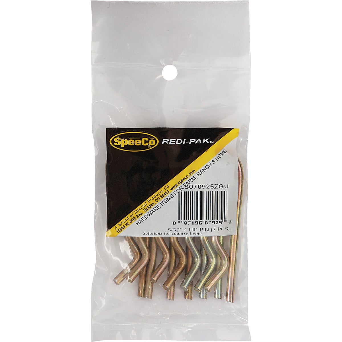 Koch 5/32 In. x 2-15/16 In. Yellow Zinc Dichromate-Plated Hitch Pin Clip (7-Pack) Image 2