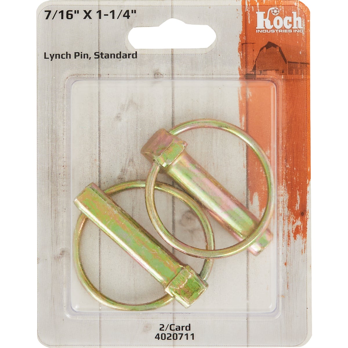 Koch 7/16 In. x 1-1/4 In. x 1-3/4 In. Lynch Pin Image 2