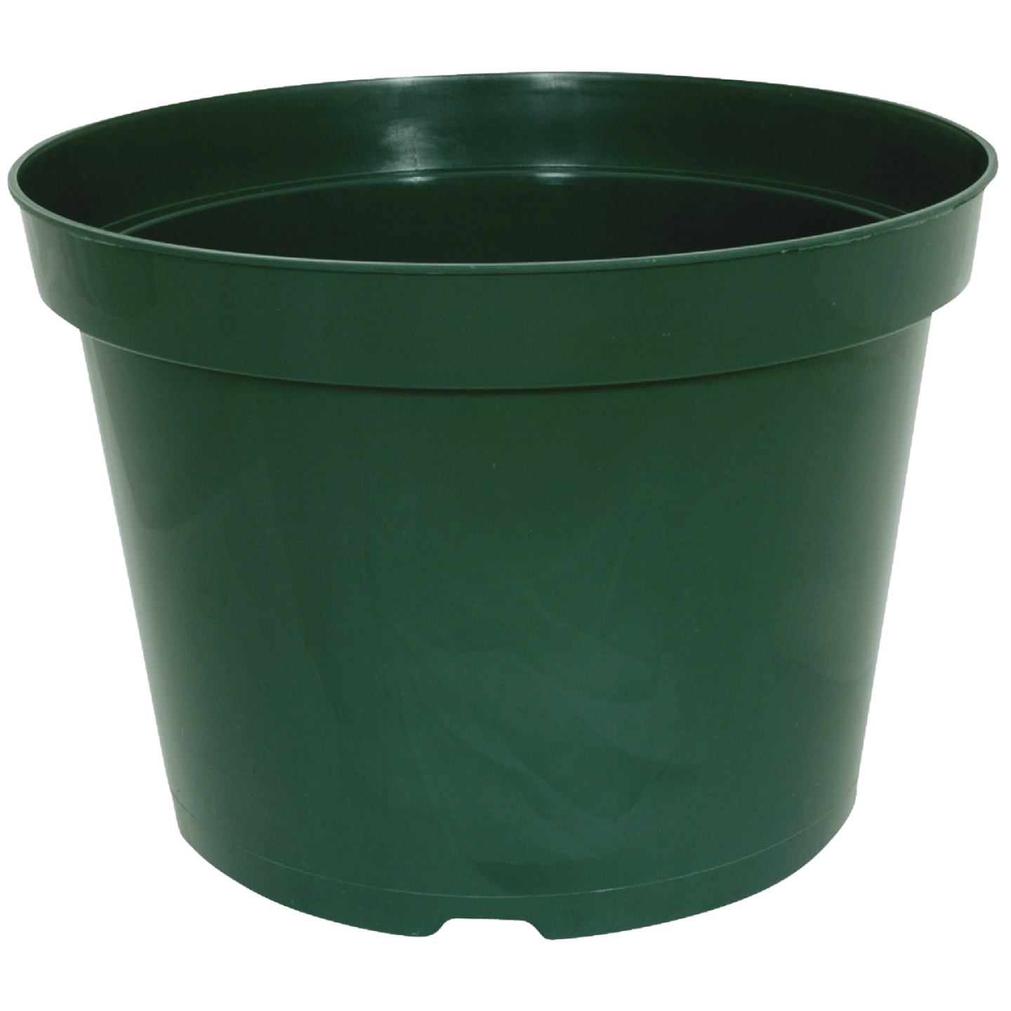 Myers 6 In. H. x 8 In. Dia. Green Plastic Flower Pot Image 1