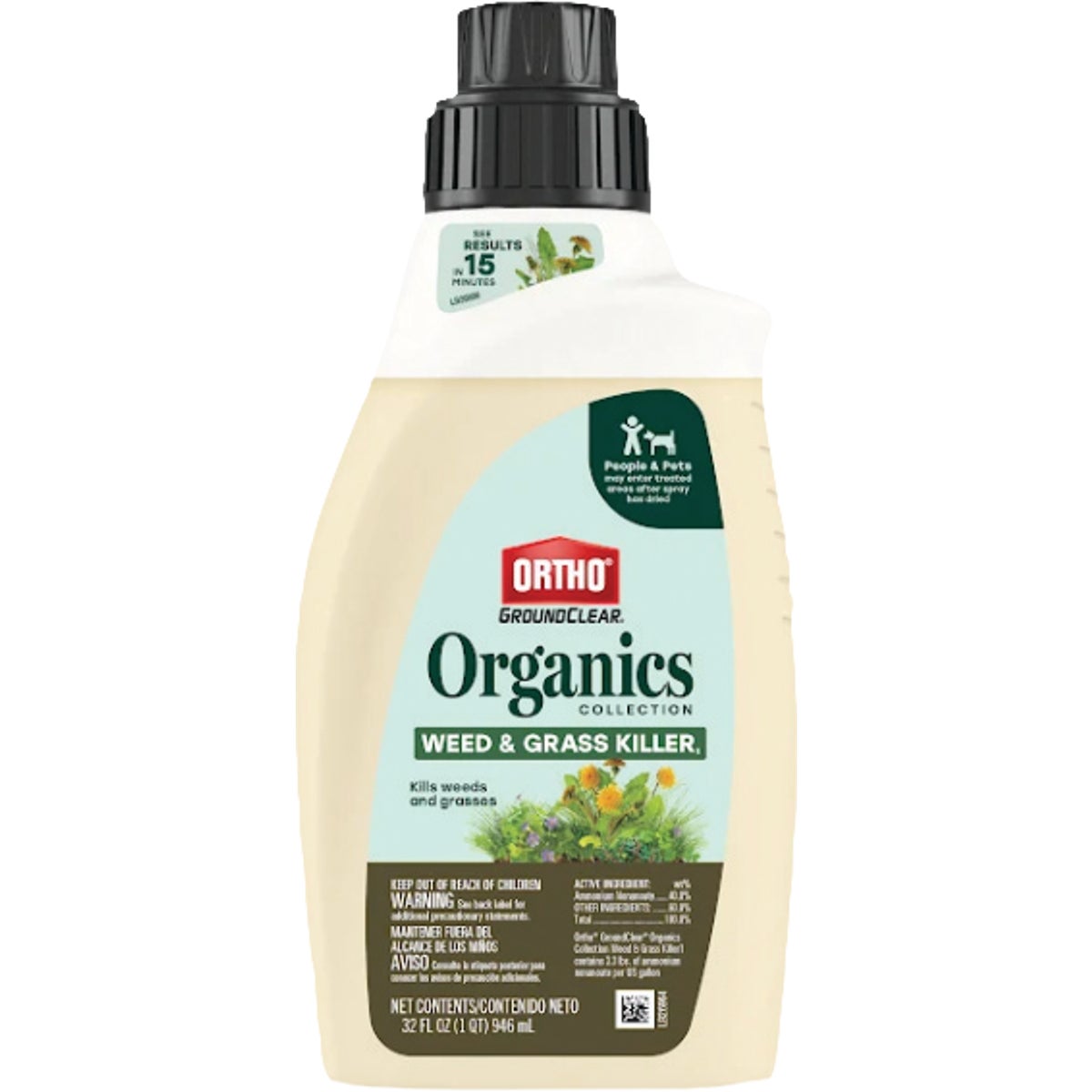 Ortho GroundClear Organics Collections 32 Oz. Concentrate Weed & Grass Killer