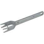 Dare Zinc-Plated Steel In-Line Strainer Handle Image 1