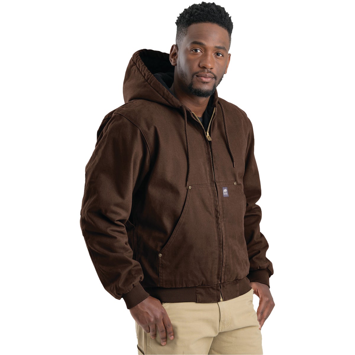 Berne Heartland Men's XL Bark Hooded Work Jacket