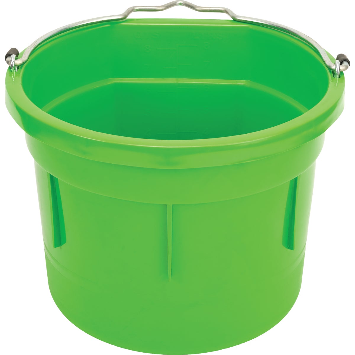 Master Rancher 8 Qt. Lime Green Resin Flat Sided Utility Bucket