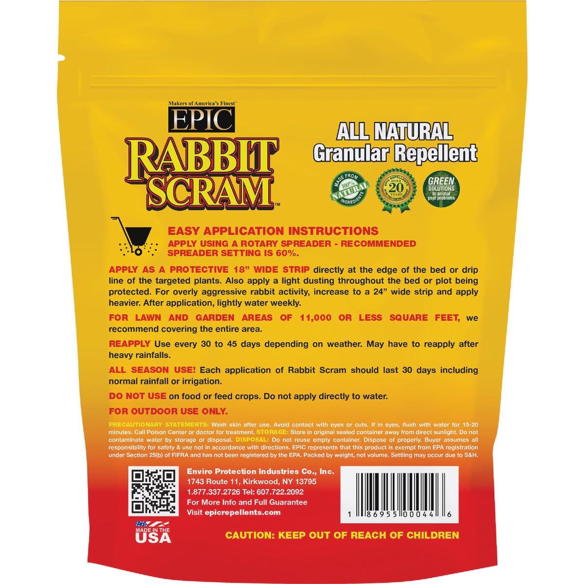 Rabbit Scram 2 Lb. Granular Organic Rabbit Repellent Image 2