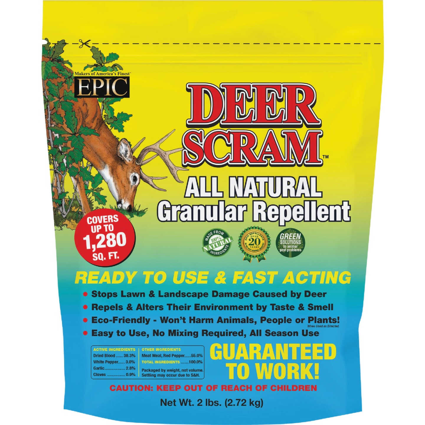 Deer Scram 2 Lb. Granular Organic Deer Repellent Image 1