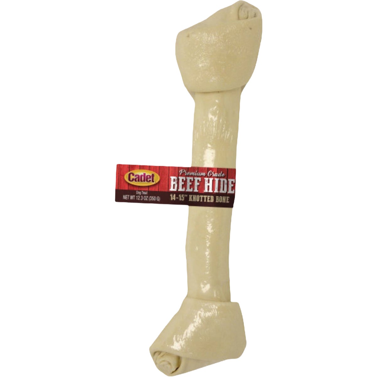 Cadet 14 In. Premium Grade Beef Hide Knotted Bone