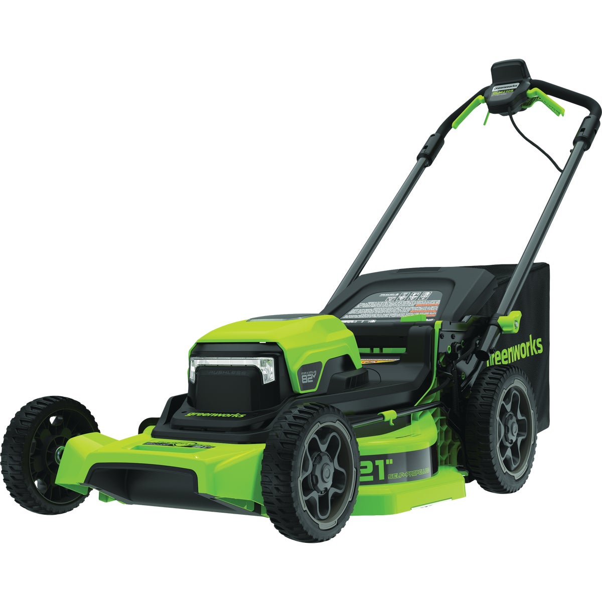 Greenworks 21 In. 80V Self-Propelled Lawn Mower with 4.0 Ah Battery & Charger