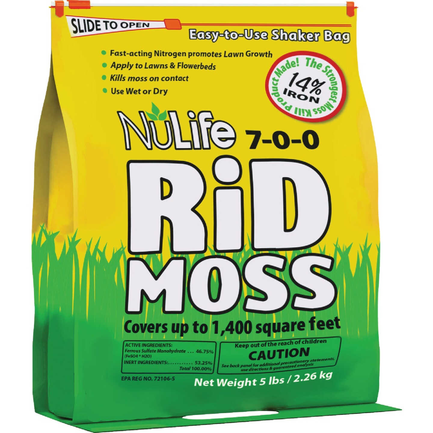 NuLife Rid Moss 5 Lb. 7-0-0 Moss Killer Image 1