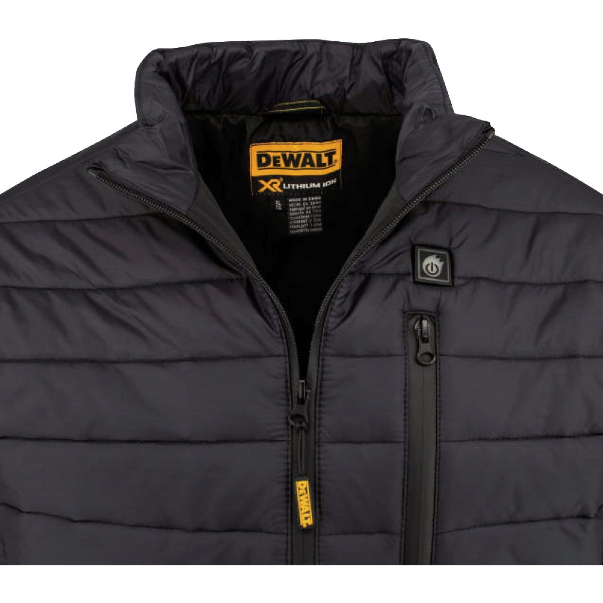 DEWALT Men's Black Puffer Heated Jacket Kit, XL Image 5
