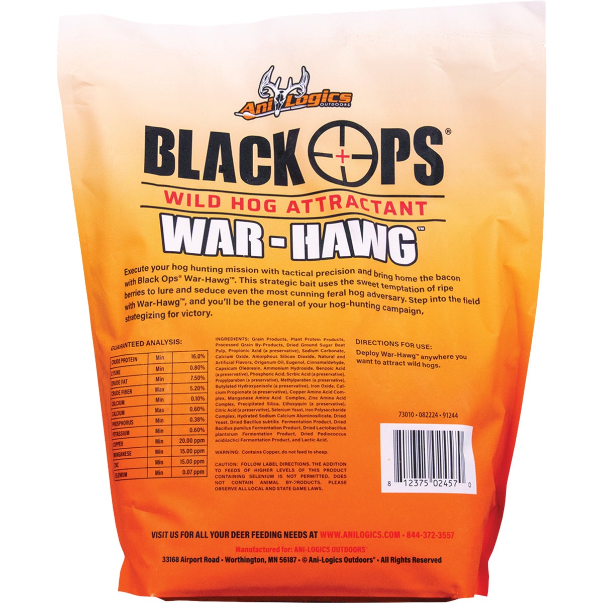 Ani-Logics Black Ops War-Hawg 5 Lb. Granular Wild Hog Attractant Image 3