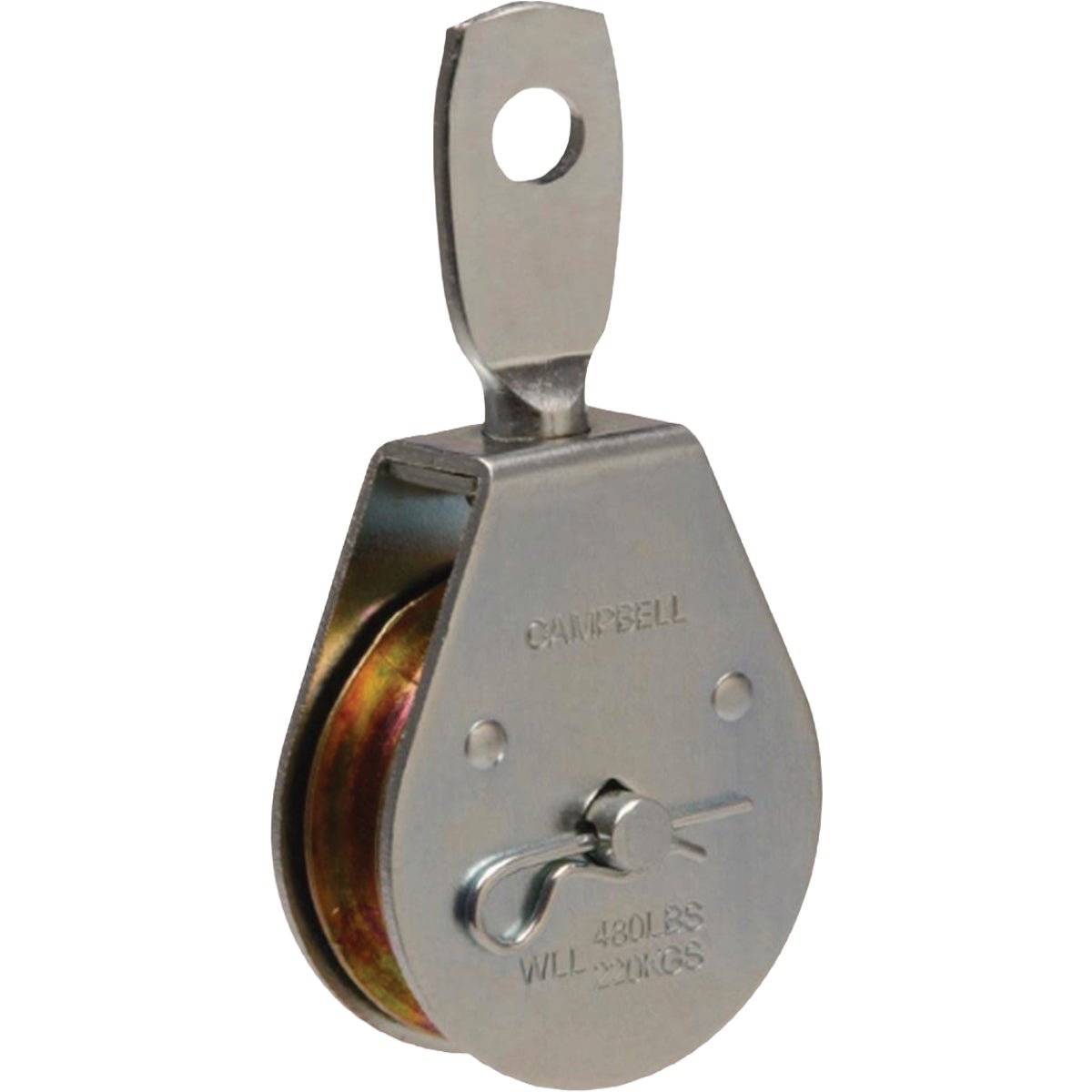Campbell 3 In. Steel Fixed Eye Pulley