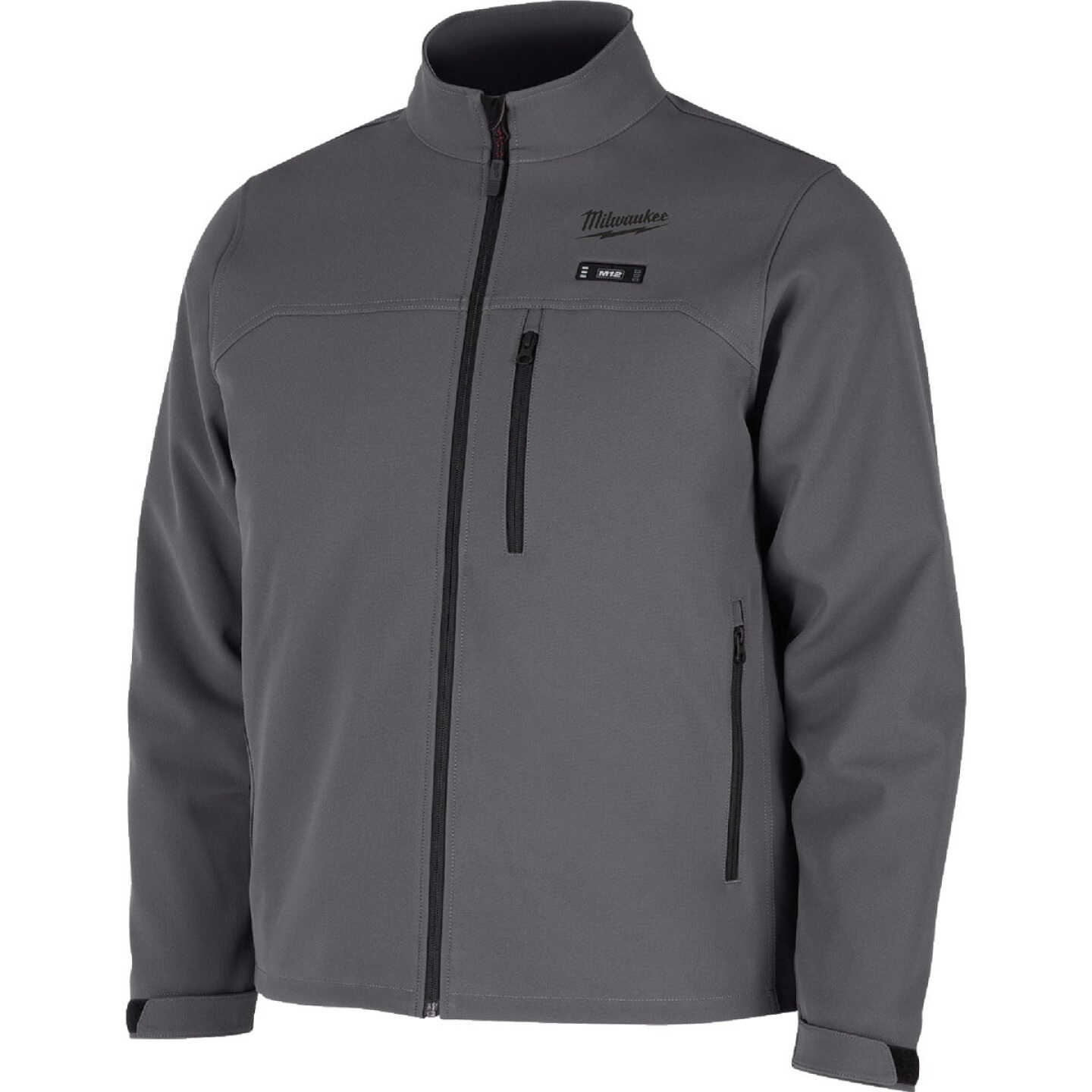 Milwaukee M12 TOUGHSHELL Men's Gray Cordless Heated Jacket, XL Image 3