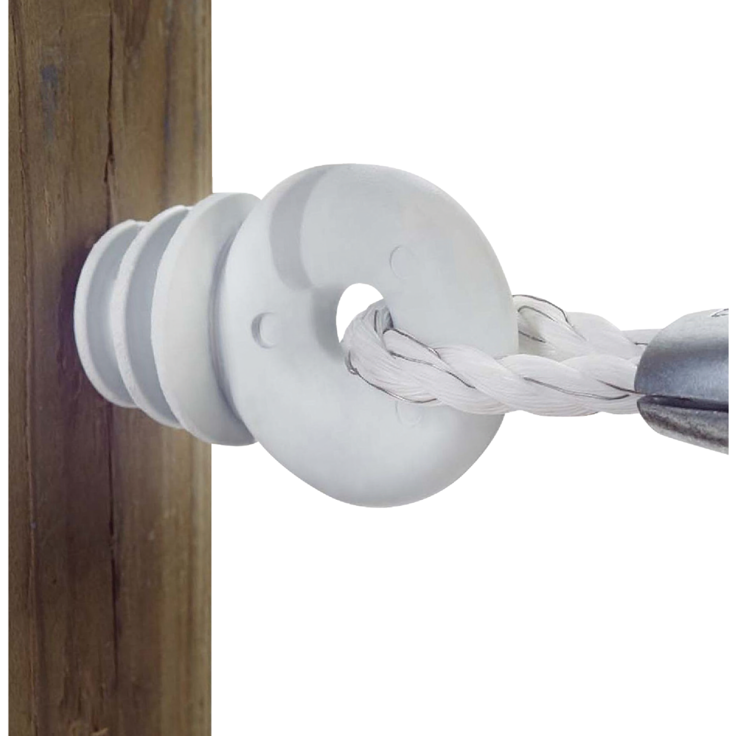 Dare Screw-In White Polyethylene Electric Fence Insulator (10-Pack) Image 2
