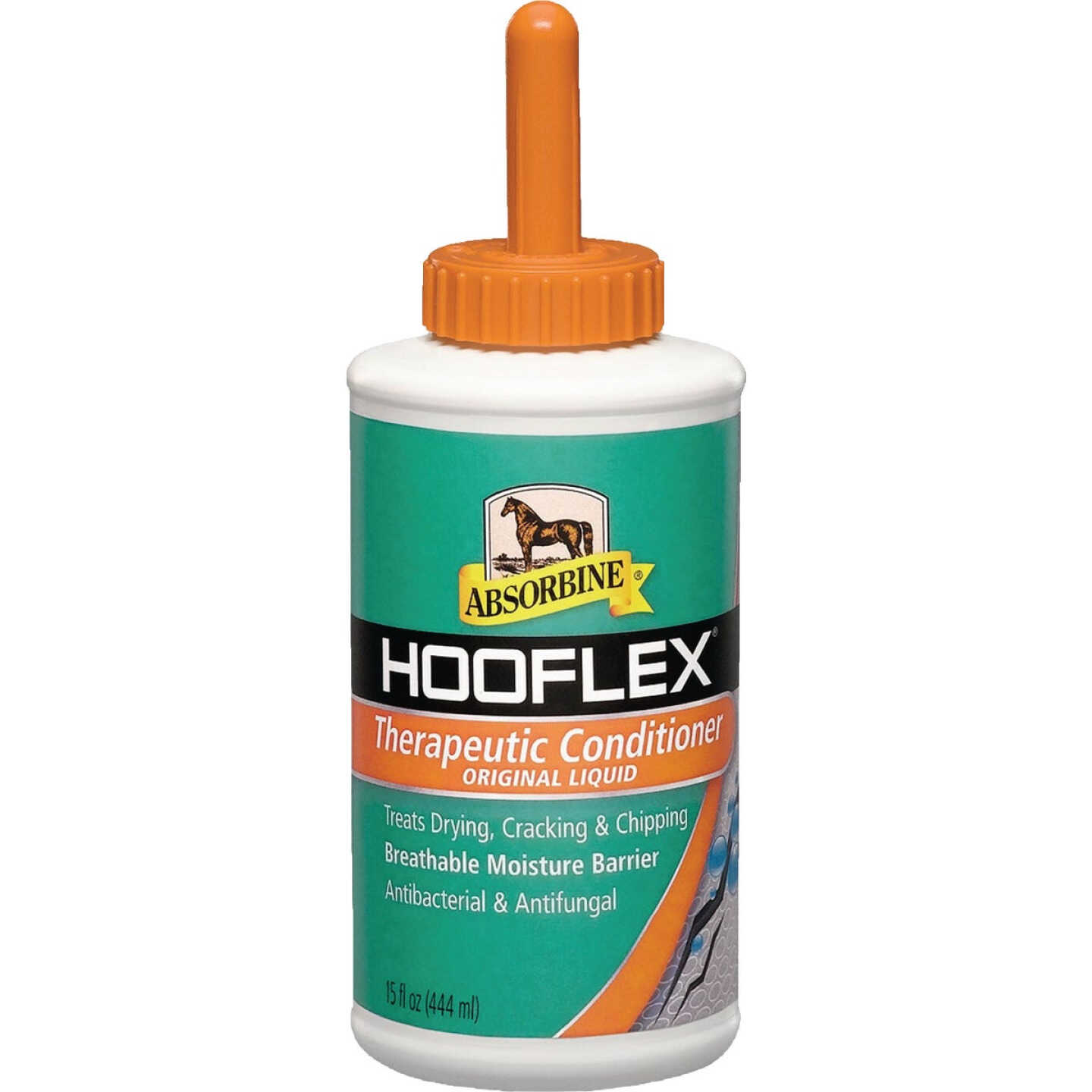 Absorbine 15 Oz. Hooflex Therapeutic Hoof Conditioner + Brush Image 1