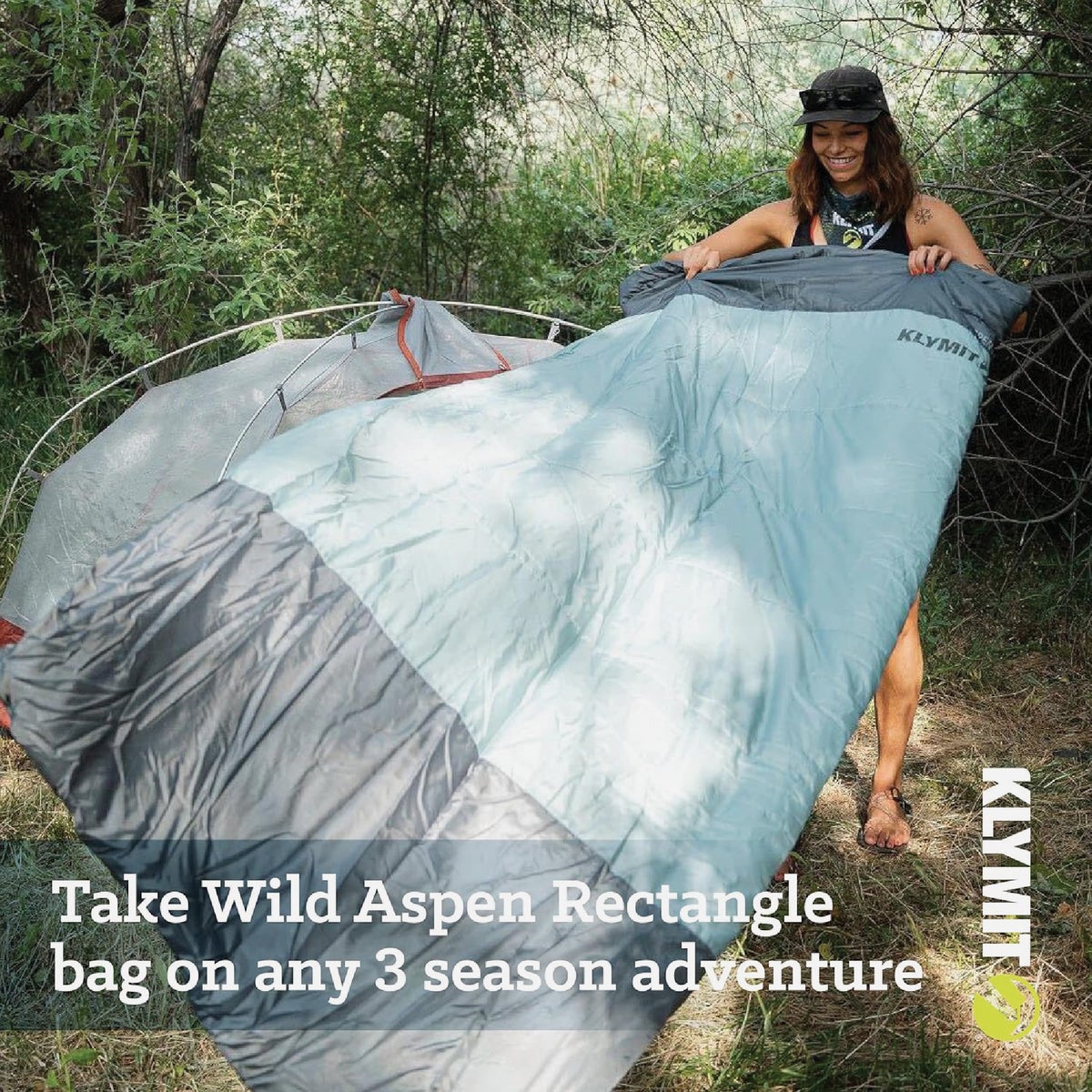 Klymit Wild Aspen 20 Deg F Rectangle Sleeping Bag Image 4