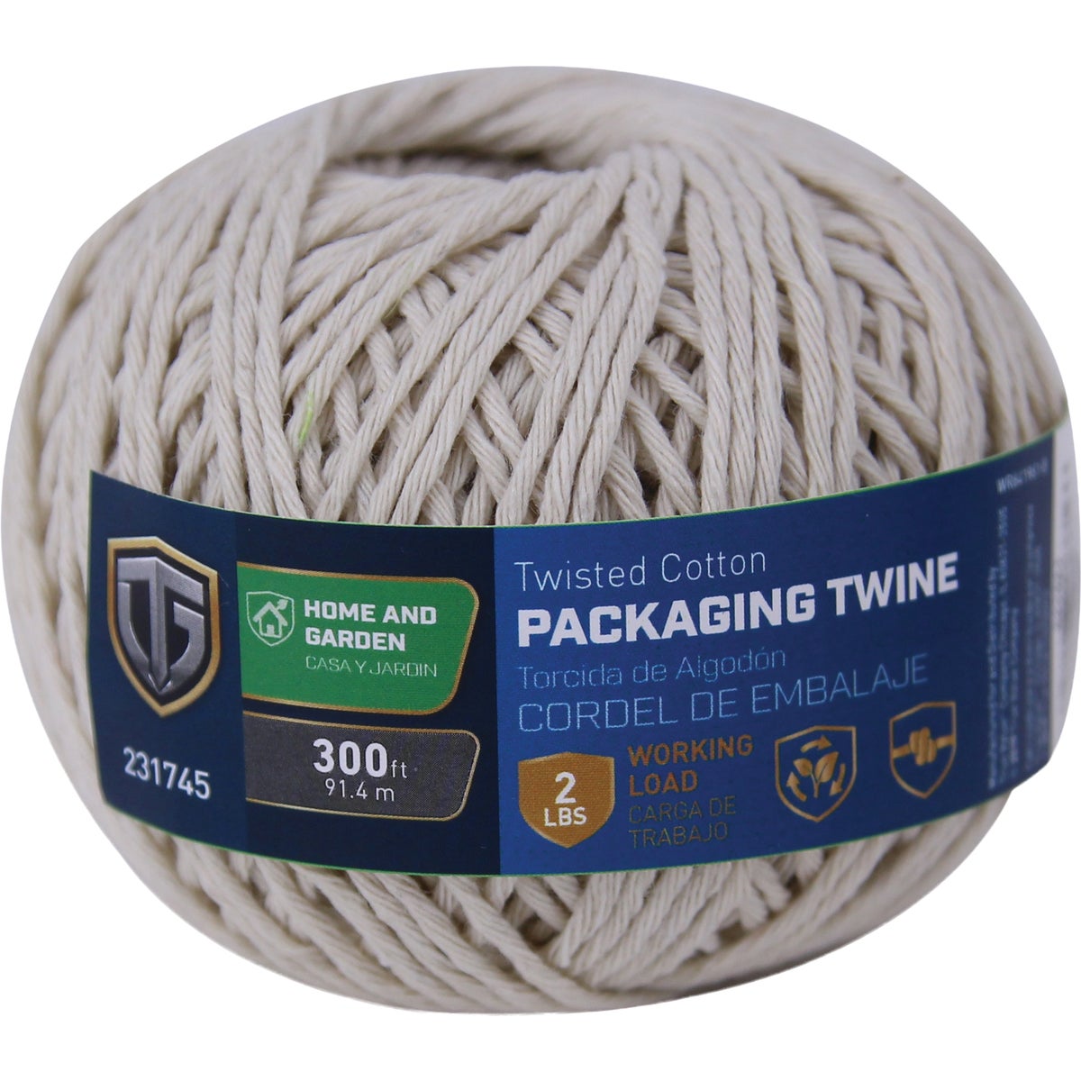 TruGuard #9 x 300 Ft. 1 Ply Natural Twisted Cotton Twine
