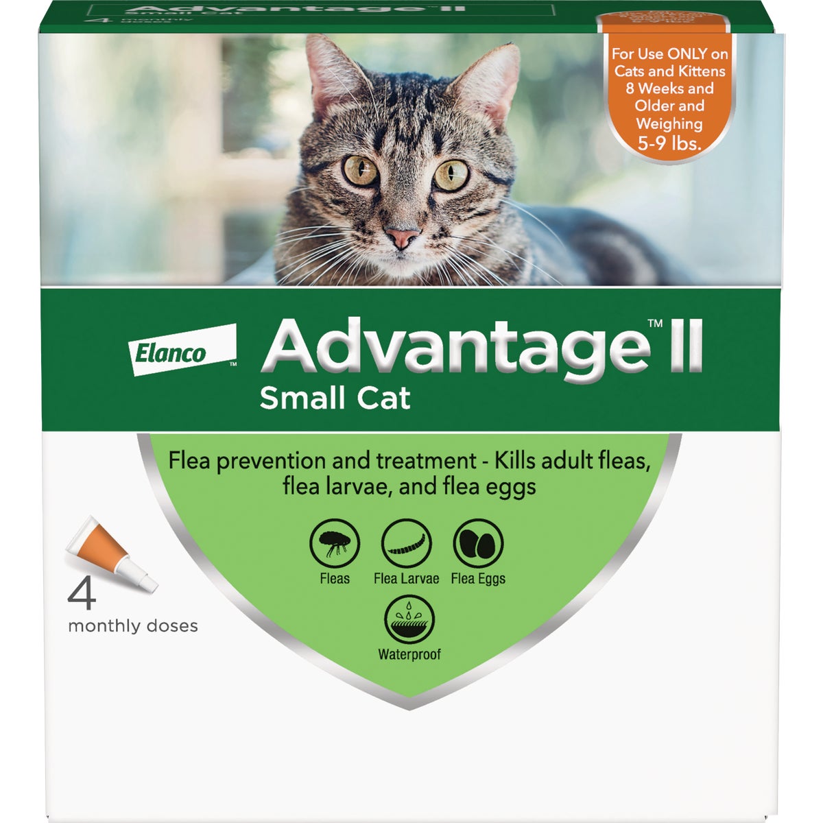 Advantage II Small Cat Fleat Prevention & Treatment (4-Pack)