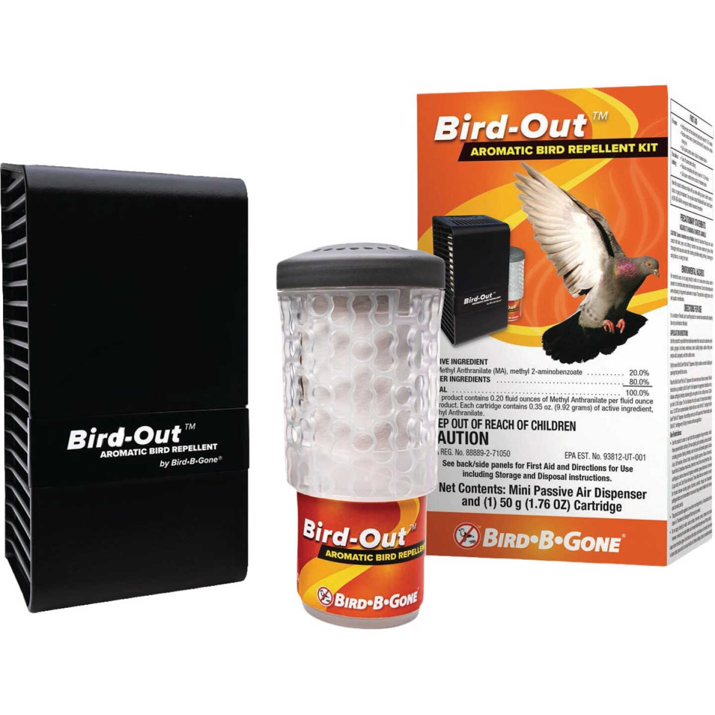 Bird-B-Gone Bird-Out Aromatic Bird Repellent Kit Image 1