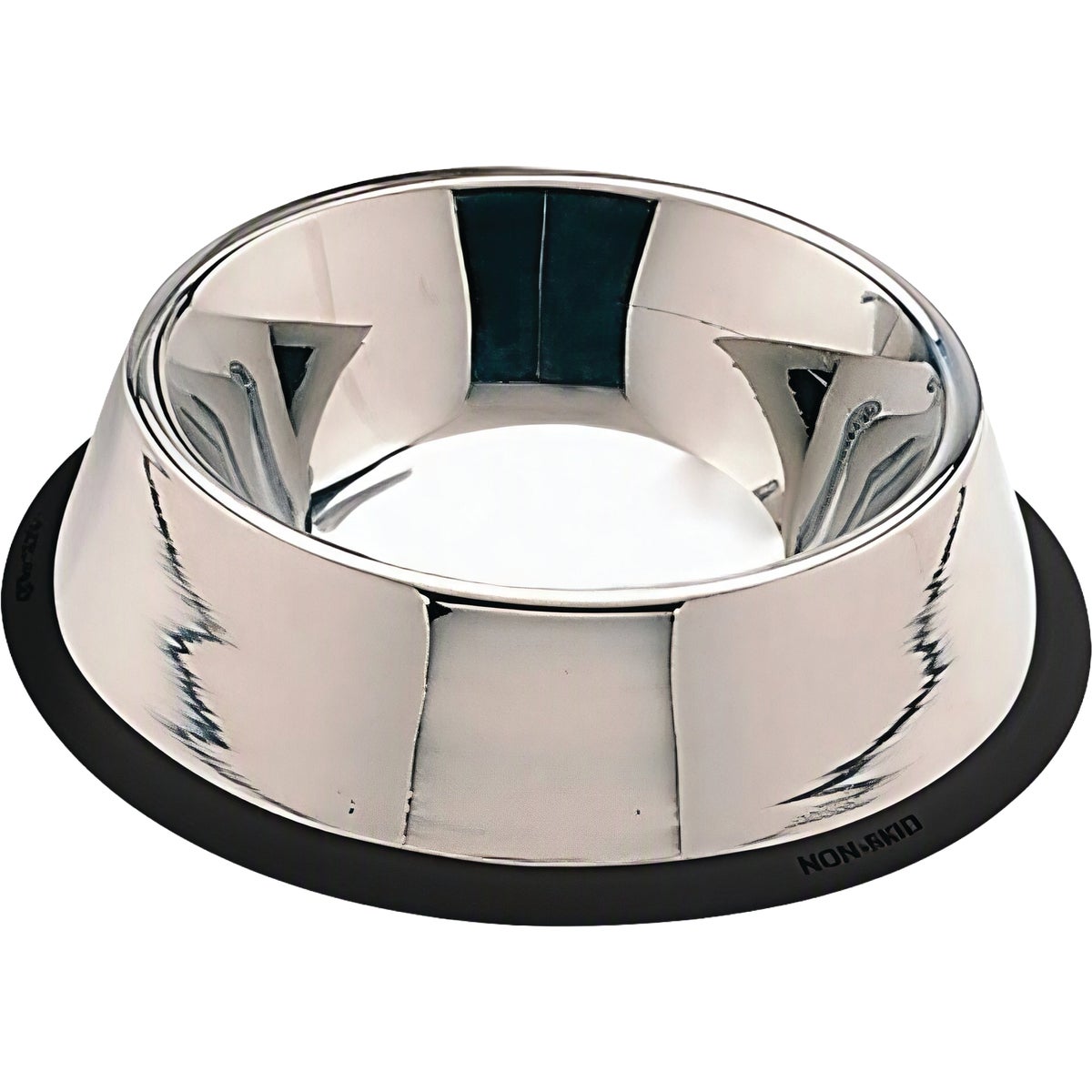 Spot 64 Oz. Mirror Finish No-Tip Stainless Steel Dog Dish Image 3