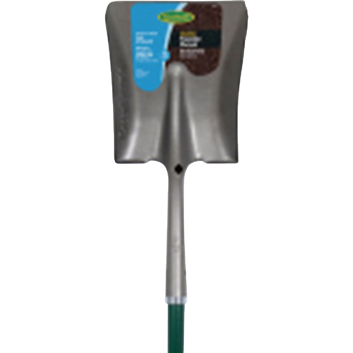 Green Thumb Steel Square Point Transfer Shovel with Fiberglass Handle