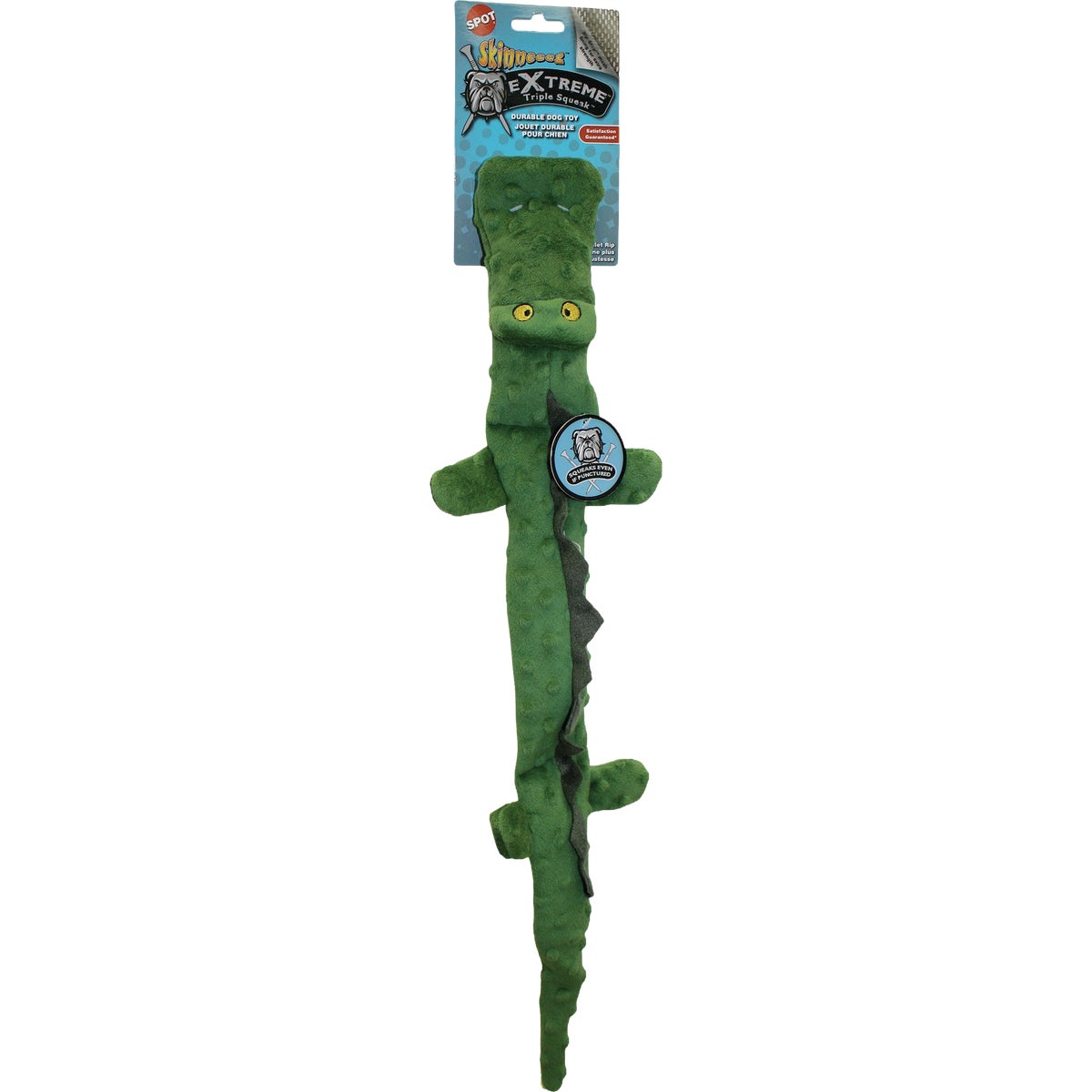 Spot Skinneeeez Extreme 25 In. 3-Squeaker Crocodile Dog Toy Image 2