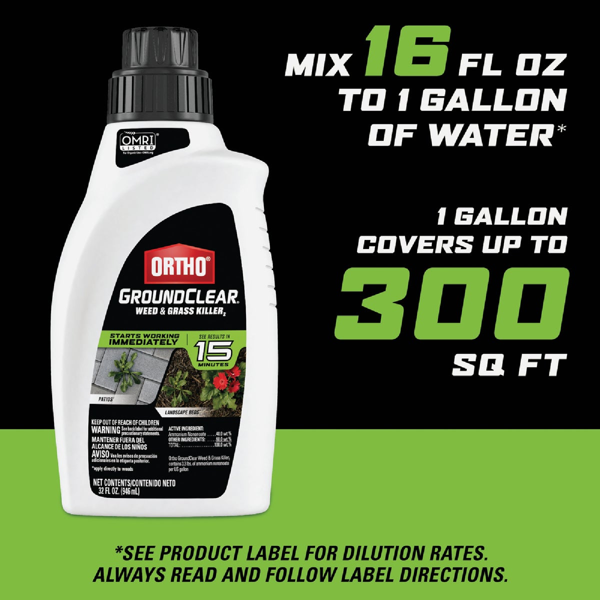 Ortho GroundClear 32 Oz. Concentrate Weed & Grass Killer Image 7