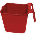 Tuff Stuff 14 Qt. Red Square Over the Fence Feeder Image 1