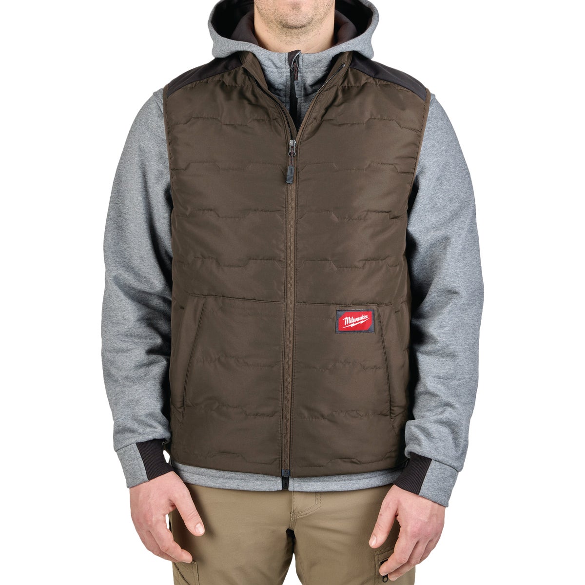 Milwaukee FREEFLEX Men's 2XL Brown Lightweight Insulated Vest