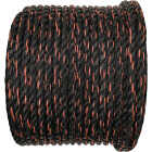 Richelieu 1/2 in. x 250 ft. Black/Orange Twisted Polypropylene Truck Rope Image 1