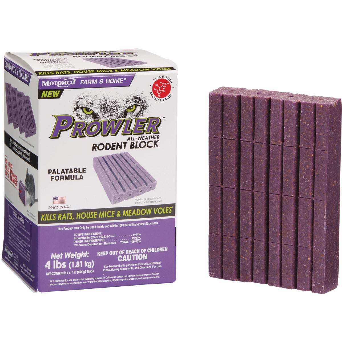 Prowler 4 Lb. All-Weather Rodent Block