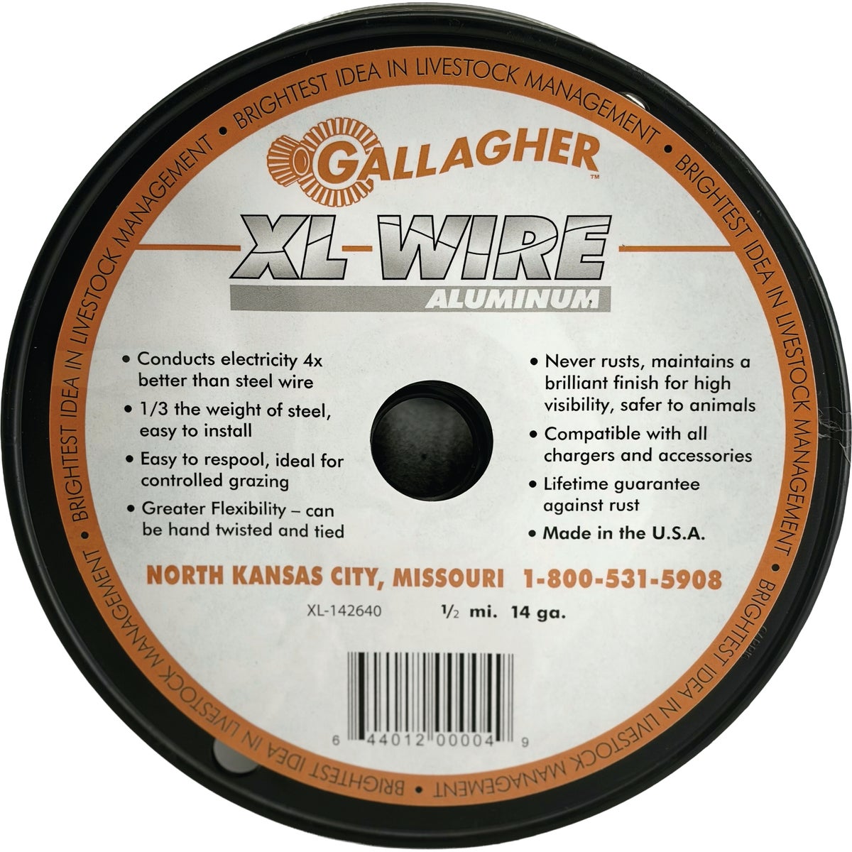 Gallagher 14 Ga. 1/2 mile Aluminum Electric Fence Wire