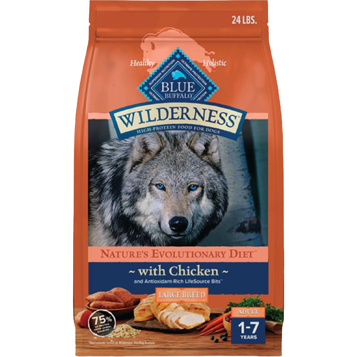 Blue Buffalo Wilderness 28 Lb. Large Breed Chicken Dry Dog Food