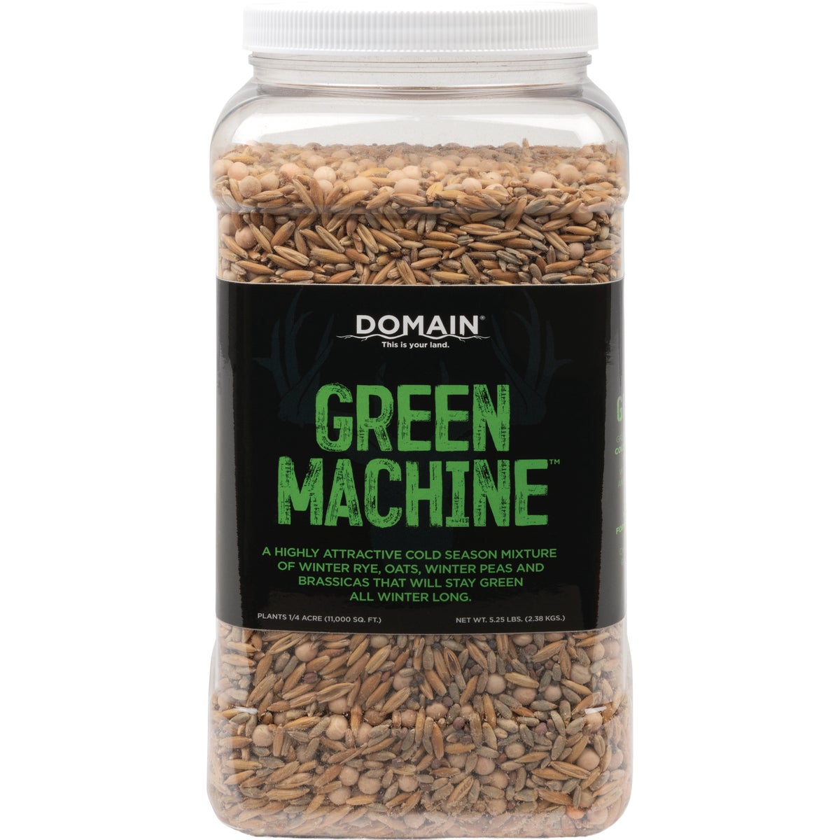 Domain Green Machine 5.25 Lb. 1/4 Acre Food Plot Seed