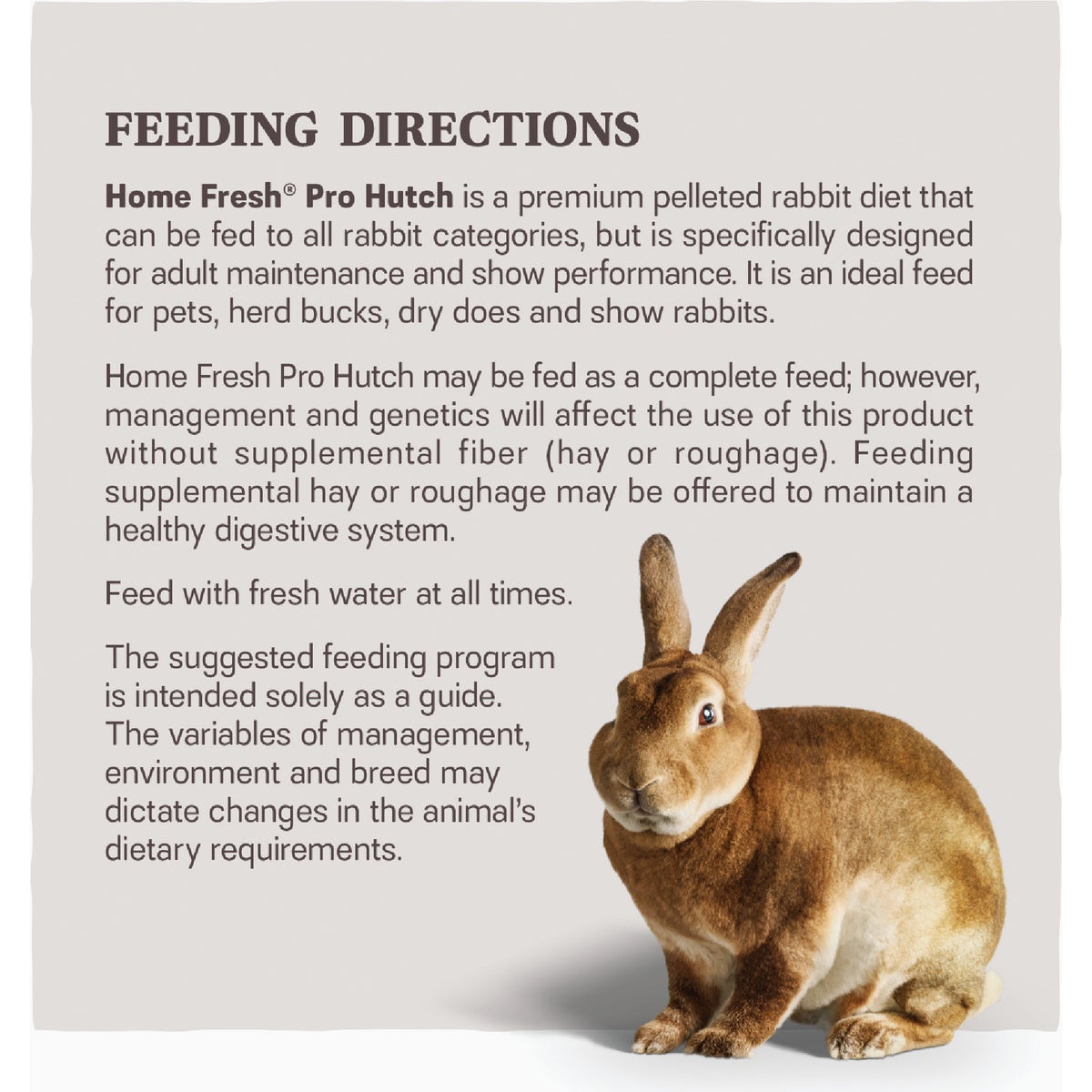 Kent Home Fresh Pro Hutch 16 50 Lb. Rabbit Feed Image 3