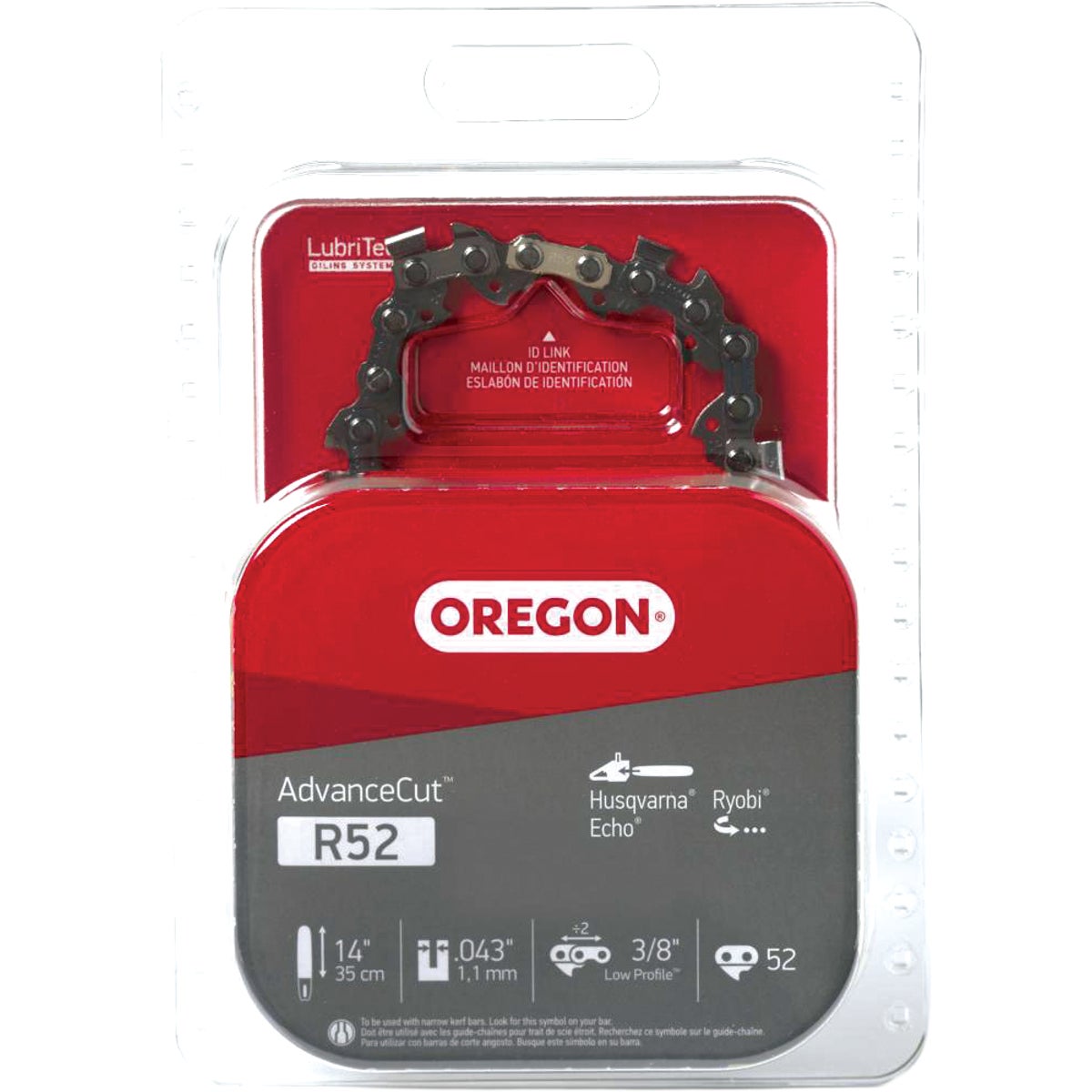 Oregon AdvanceCut 14 In. 52-Link 0.043 In. ga Chainsaw Chain Image 1