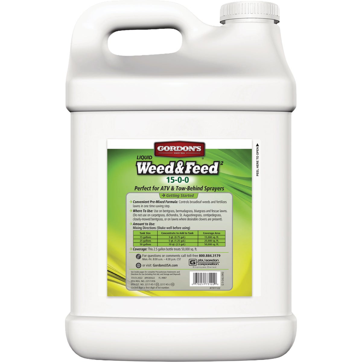 Gordon's Weed & Feed2 2.5 Gal. Concentrate 15-0-0 Fertilizer Image 3