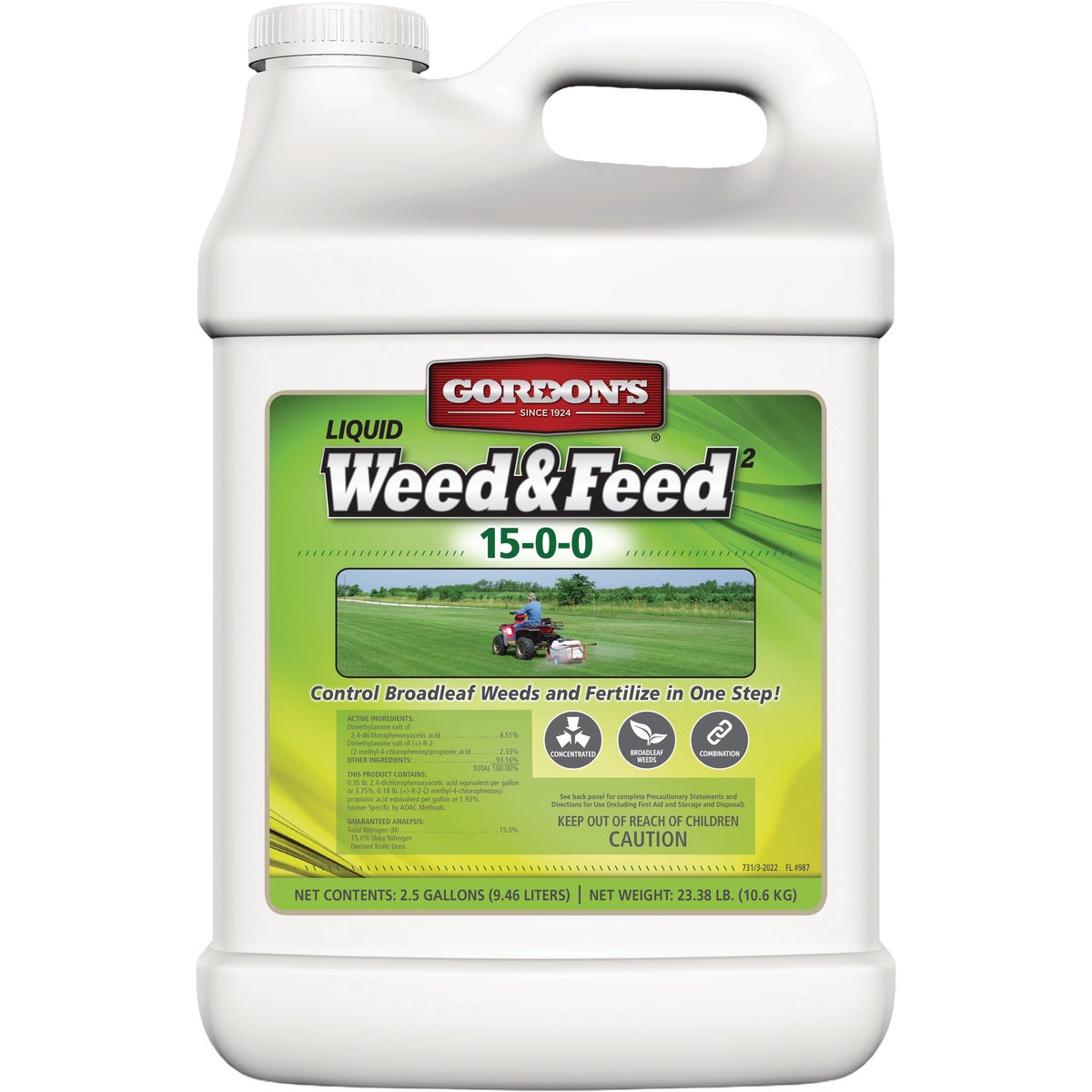 Gordon's Weed & Feed2 2.5 Gal. Concentrate 15-0-0 Fertilizer