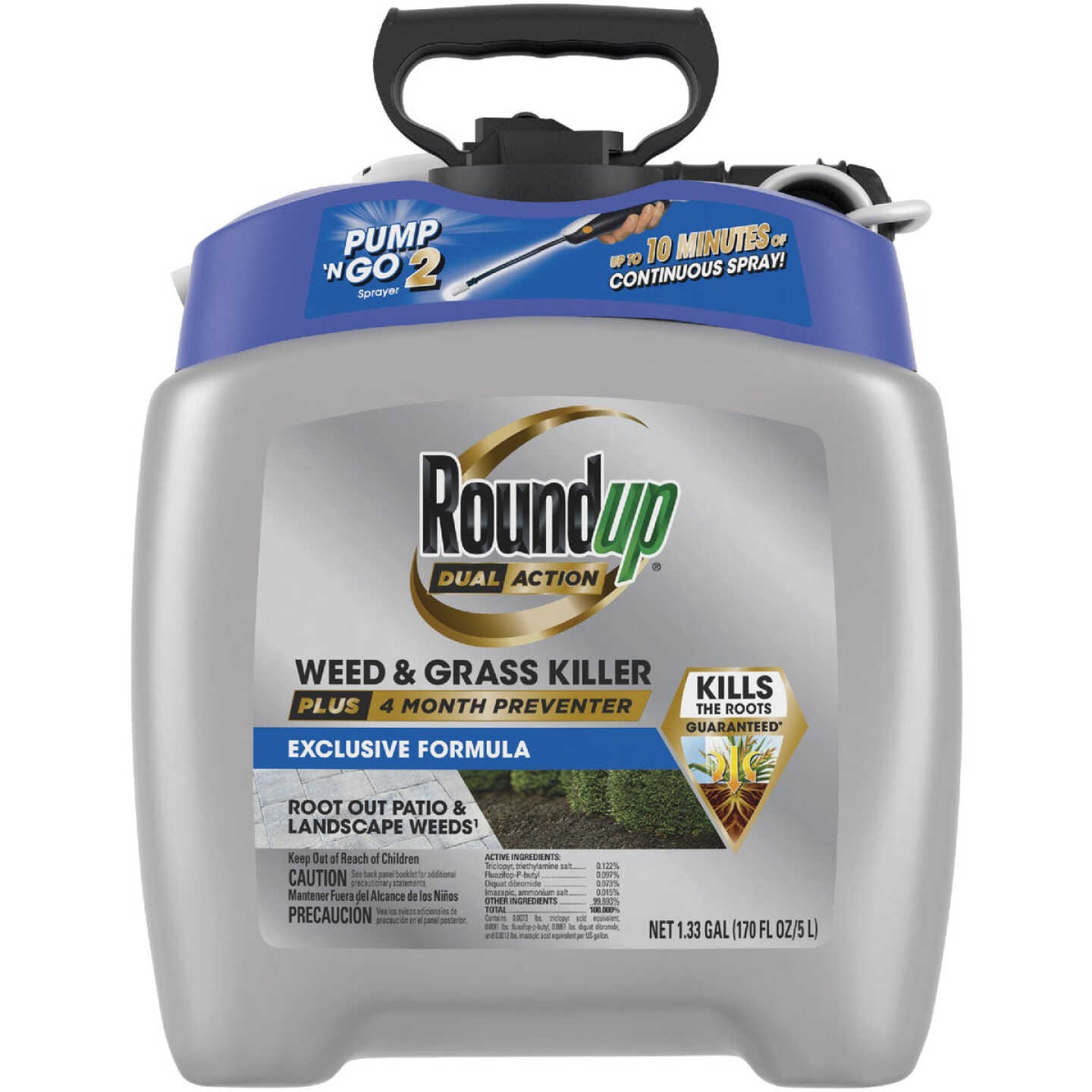 Roundup Dual Action Pump 'N Go 1.33 Gal. Wand Sprayer Weed & Grass Killer Image 1