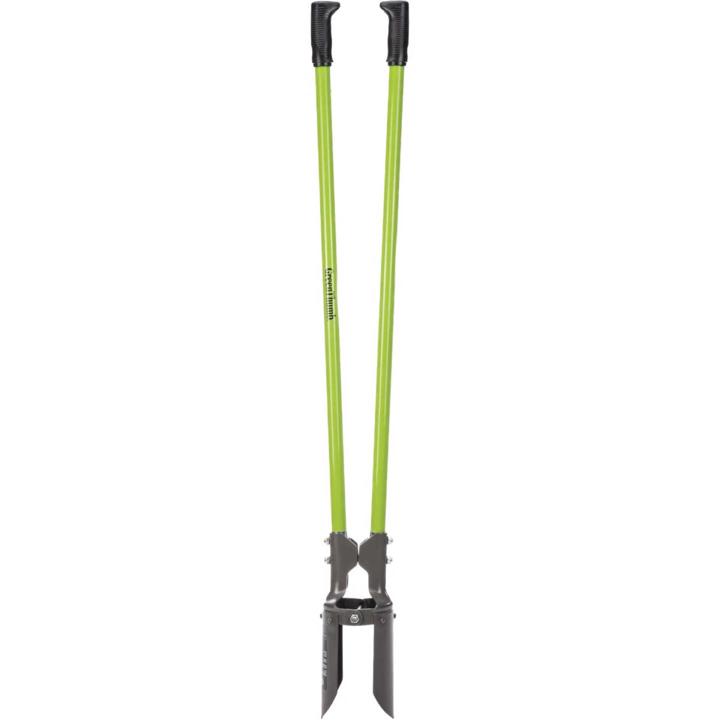 Green Thumb Fiberglass Handle Post Hole Digger Image 1
